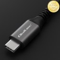 Qoltec Kabel USB4 Ultra-Fast | USB-C PD 240W | Thunderbolt 3/4 | 4K | 40Gb/s | 1m | Czarny