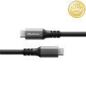 Qoltec Kabel USB4 Ultra-Fast | USB-C PD 240W | Thunderbolt 3/4 | 4K | 40Gb/s | 1m | Czarny