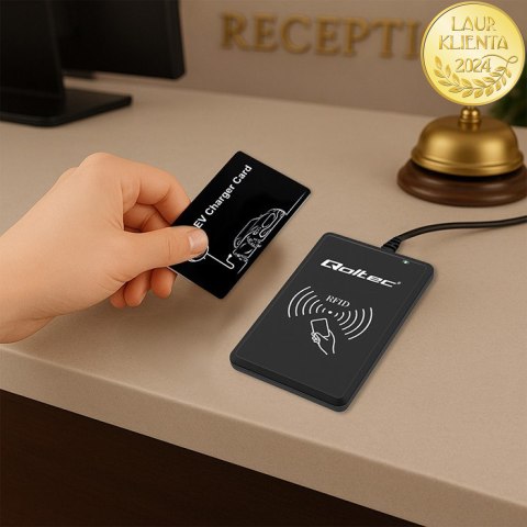 Qoltec Karty zbliżeniowe do stacji ładowania EV | 5szt. | Hotel, parking