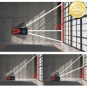 Qoltec Precyzyjny cyfrowy dalmierz laserowy z elektroniczną poziomicą | podświetlany LCD | 50m