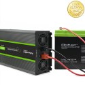 Qoltec Przetwornica napięcia Monolith | 3000W | 6000W | 24V na 230V | Czysty Sinus | LCD