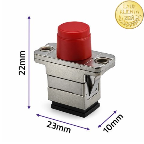 Qoltec Adapter hybrydowy SC/UPC - FC/UPC | Simplex | Singlemode