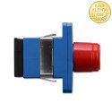 Qoltec Adapter hybrydowy SC/UPC - ST/UPC | Simplex | Multimode