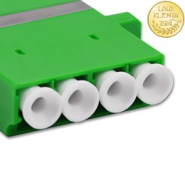 Qoltec Adapter światłowodowy LC/APC | Quad | Singlemode