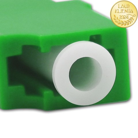 Qoltec Adapter światłowodowy LC/APC | Simplex | Singlemode