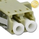 Qoltec Adapter światłowodowy LC/UPC | Duplex | Multimode