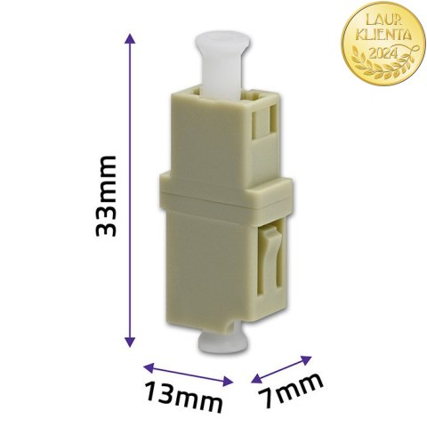 Qoltec Adapter światłowodowy LC/UPC | Simplex | Multimode