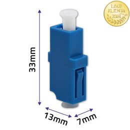 Qoltec Adapter światłowodowy LC/UPC | Simplex | Singlemode