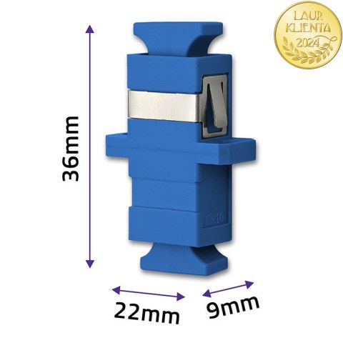 Qoltec Adapter światłowodowy SC/UPC | Simplex | Singlemode