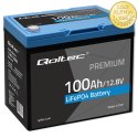 Qoltec Akumulator LiFePO4 Litowo-Żelazowo-Fosforanowy | 12.8V | 100Ah | 1280Wh | BMS