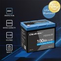 Qoltec Akumulator LiFePO4 Litowo-Żelazowo-Fosforanowy | 12.8V | 100Ah | 1280Wh | Bluetooth | BMS