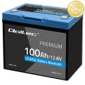 Qoltec Akumulator LiFePO4 Litowo-Żelazowo-Fosforanowy | 12.8V | 100Ah | 1280Wh | Bluetooth | BMS