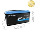 Qoltec Akumulator LiFePO4 Litowo-Żelazowo-Fosforanowy | 12.8V | 200Ah | 2560Wh | BMS