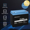 Qoltec Akumulator LiFePO4 Litowo-Żelazowo-Fosforanowy | 12.8V | 24Ah | 307.2Wh | BMS