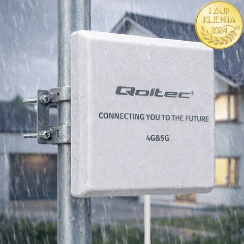 Qoltec Antena 4G 5G LTE | 9dBi | kierunkowa | zewnętrzna | SMA | wodoodporna | 3m