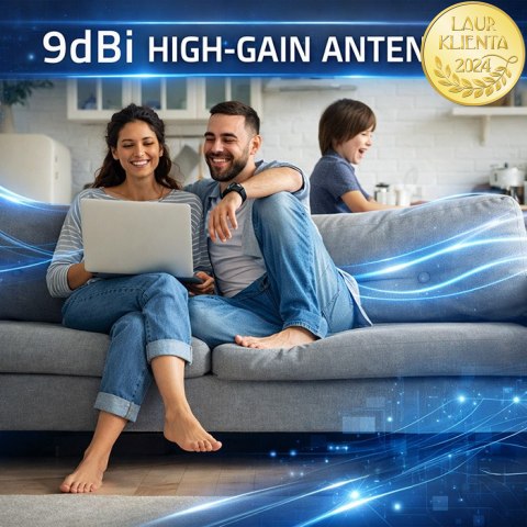 Qoltec Antena 4G 5G LTE | 9dBi | kierunkowa | zewnętrzna | SMA | wodoodporna | 3m