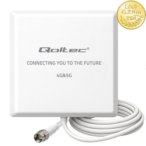 Qoltec Antena 4G 5G LTE | 9dBi | kierunkowa | zewnętrzna | SMA | wodoodporna | 3m