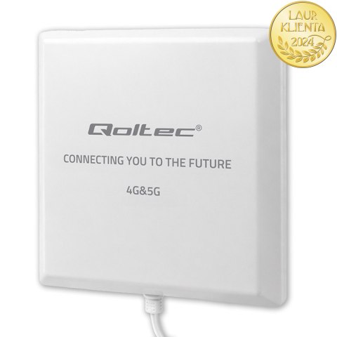 Qoltec Antena 4G 5G LTE | 9dBi | kierunkowa | zewnętrzna | SMA | wodoodporna | 3m
