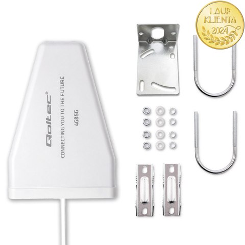 Qoltec Antena 4G 5G LTE | 9dBi | kierunkowa | zewnętrzna | N female | wodoodporna | 3m