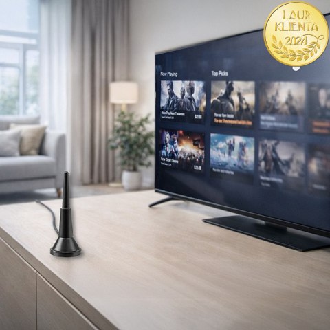 Qoltec Antena 4G LTE z podstawą magnetyczną | 5dBi | wewnętrzna | dookólna | 600-2700 MHz | SMA | 3m