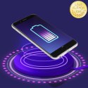 Qoltec Bezprzewodowa ładowarka indukcyjna RING | Qualcomm QuickCharge 3.0 10W | Szary
