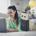Qoltec Bezprzewodowy Ultra szybki mini adapter WiFi 6 | Standard AX | Bluetooth 5.4 | USB | 900Mbps