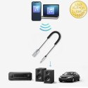 Qoltec Bezprzewodowy adapter odbiornik dźwięku Audio HiFi Home&Car| Bluetooth 6.0 | 2 x RCA | 1 x AUX MiniJack 3.5mm| USB | Mikr