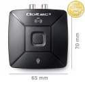 Qoltec Bezprzewodowy transmiter odbiornik Audio HiFi Home&Car| Bluetooth 6.0 | NFC | 2 x RCA | 1 x AUX MiniJack 3.5mm| Mikrofon