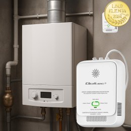 Qoltec Certyfikowany Czujnik tlenku węgla (czadu) | detektor CO | alarm 85dB | LED