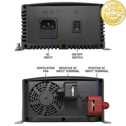 Qoltec Inteligentna ładowarka Monolith do akumulatorów LiFePO4 AGM GEL SLA | 20A | 12V