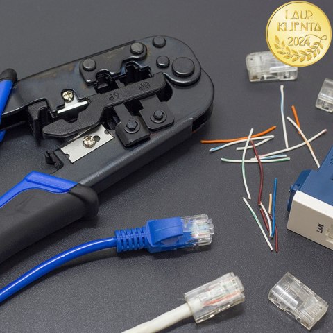 Qoltec Kabel Patchcord sieciowy skrętka UTP | CAT6 | High speed 1Gb/s | LAN | 50m | czarny