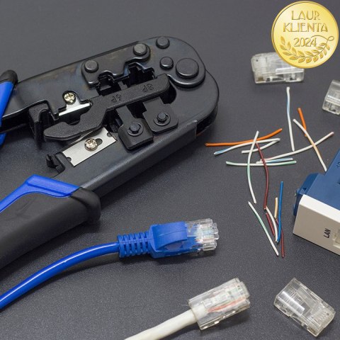 Qoltec Kabel Patchcord sieciowy skrętka UTP| Miedziany Cu |CAT6 | High speed 1Gb/s | LAN | 100m | szary