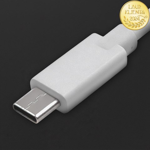 Qoltec Kabel USB 2.0 typ C męski | USB 2.0 typ C męski | 2m | Biały