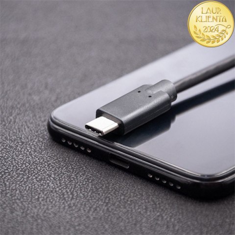 Qoltec Kabel USB 3.1 typ C męski | USB 3.1 typ C męski | 2m | Czarny