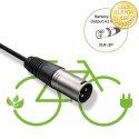 Qoltec Ładowarka do roweru elektrycznego 36V | 42V | 2A | 3P XLR-18mm +kabel zasilający