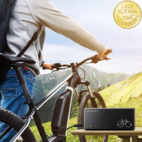 Qoltec Ładowarka do roweru elektrycznego 36V | 42V | 2A | C14-IEC-3Pin +kabel zasilający