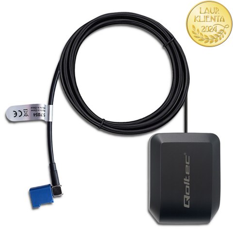 Qoltec Mobilna Antena GPS GLONASS z podstawą magnetyczną | dookólna | 28dBi | FAKRA