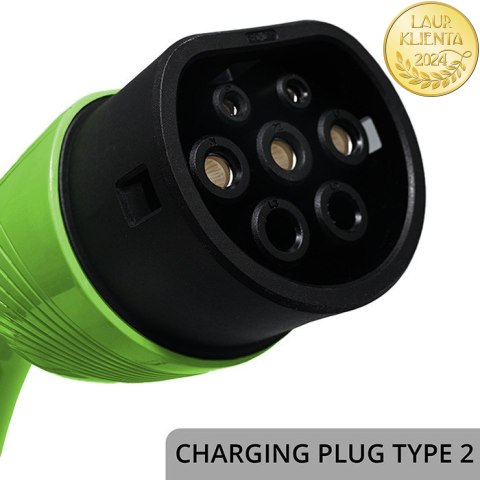 Qoltec Mobilna ładowarka do samochodu elektrycznego EV z regulacją 2w1 Typ2 | 22kW | 400V | CEE 32A | Wi-fi | TUYA | SMART LIFE 