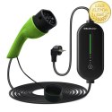 Qoltec Mobilna ładowarka do samochodu elektrycznego EV z regulacją 2w1 Typ2 | 3.5kW | 230V | SCHUKO 16A | LED | 5m