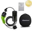 Qoltec Mobilna ładowarka do samochodu elektrycznego EV z regulacją 2w1 Typ2 | 3.5kW | 230V | SCHUKO 16A | LCD | Przenośna | 4m