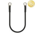 Qoltec Przewód akumulatorowy z końcówkami konektorowymi M8 | Kabel z oczkiem 8mm | 20cm | Czarny