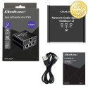 Qoltec Rozdzielacz Splitter Ethernet mini SWITCH 1x3 RJ45 | 1000Mb/s | USB-C | Aluminium