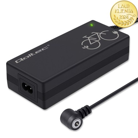 Qoltec Szybka Ładowarka do roweru elektrycznego 36V | 42V | 2A | Mi4 Magnetic TIP +kabel zasilający