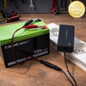 Qoltec Automatyczna ładowarka do akumulatora AGM GEL STD | Prostownik 12V | 2A | 24W | 5.5x2.1 | Kabel 1.8m