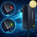 Qoltec Automatyczna ładowarka do akumulatora AGM GEL STD | Prostownik 12V | 2A | 24W | 5.5x2.1 | Kabel 1.8m