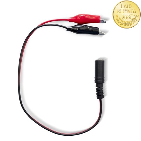 Qoltec Automatyczna ładowarka do akumulatora AGM GEL STD | Prostownik 12V | 2A | 24W | 5.5x2.1 | Kabel 1.8m