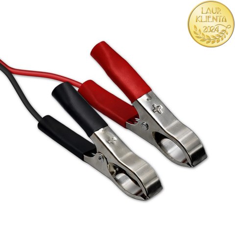 Qoltec Automatyczna ładowarka do akumulatora AGM GEL STD | Prostownik 12V | 2A | 24W | LED | Kabel 1.8m