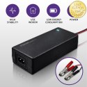 Qoltec Automatyczna ładowarka do akumulatora AGM GEL STD | Prostownik 24V | 2A | 48W | LED | Kabel 1.8m