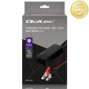 Qoltec Automatyczna ładowarka do akumulatora AGM GEL STD | Prostownik 24V | 2A | 48W | LED | Kabel 1.8m