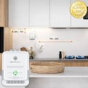 Qoltec Certyfikowany Czujnik wycieku gazu Propan-Butan | detektor LPG | alarm 85dB | LED